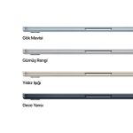 Apple 13" MacBook Air: Apple M4 chip with 10-core CPU and 8-core GPU, 16GB, 256GB SSD - Gece Yarısı - 3