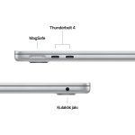 Apple 13" MacBook Air: Apple M4 chip with 10-core CPU and 8-core GPU, 16GB, 256GB SSD - Gümüş - 7